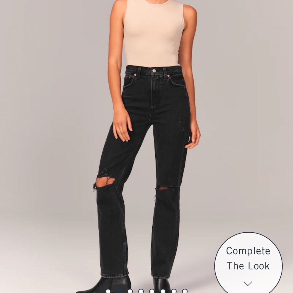 Abercrombie and fitch 90s straight ultra high rise jeans